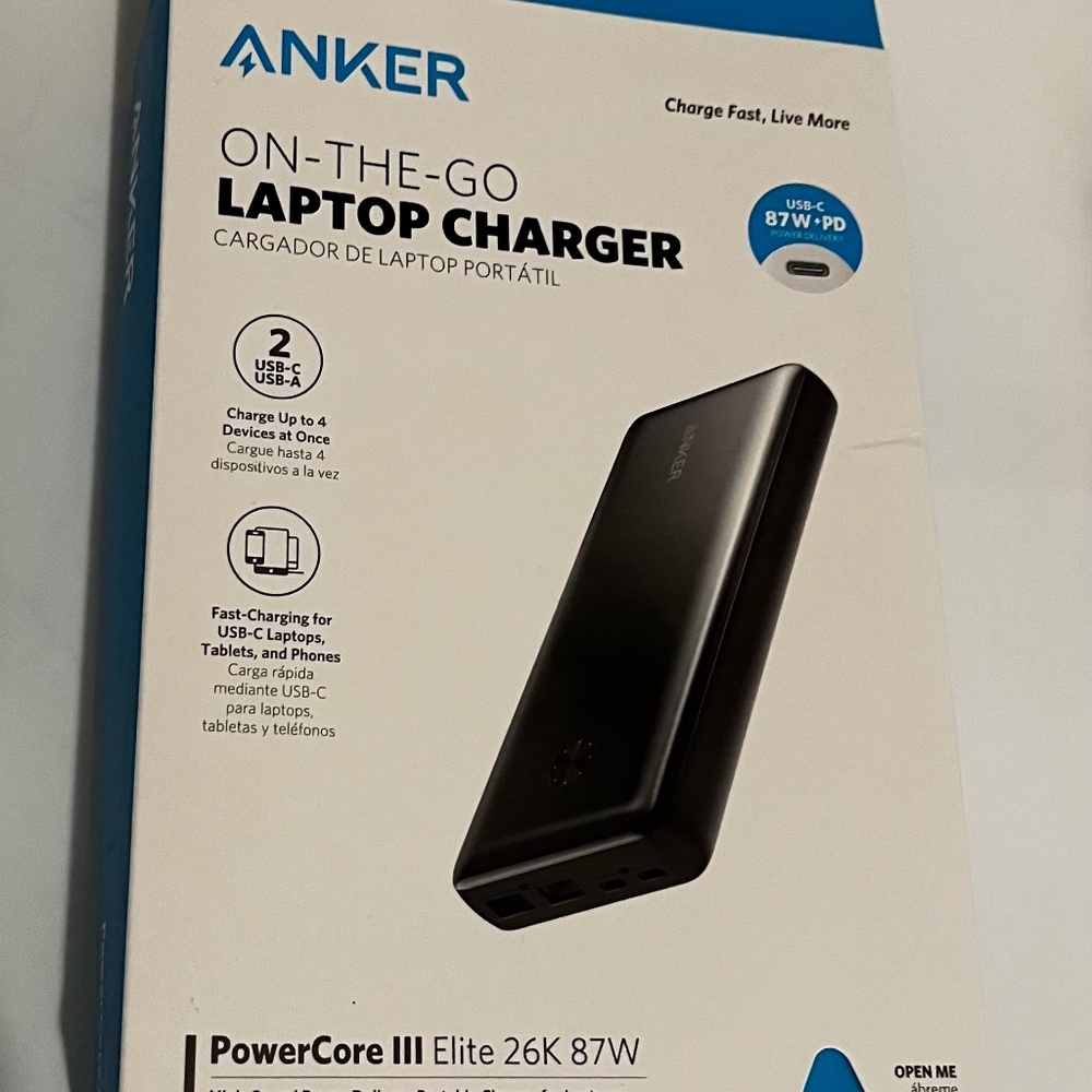 Anker on the go laptop charger